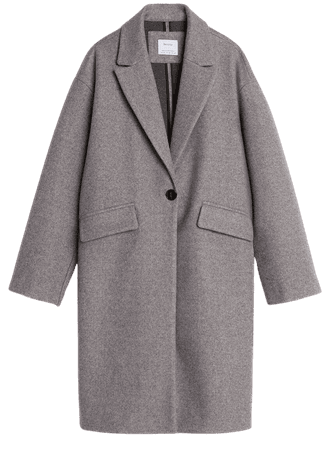 Drop shoulder coat - Jackets and Blazers - Woman | Bershka