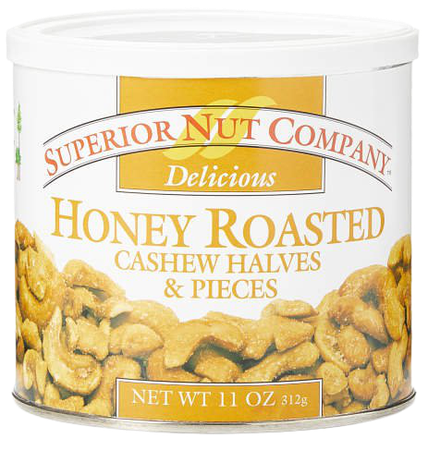 Honey Roasted Cashew Halves and Pieces, 11 Oz.