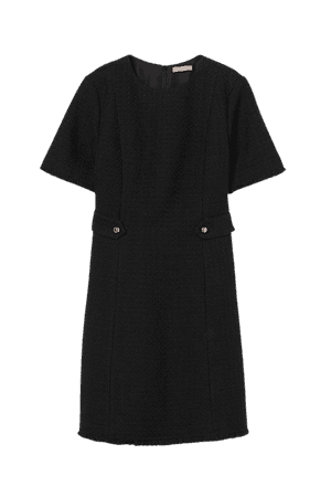Bouclé Dress - Black - Ladies | H&M US
