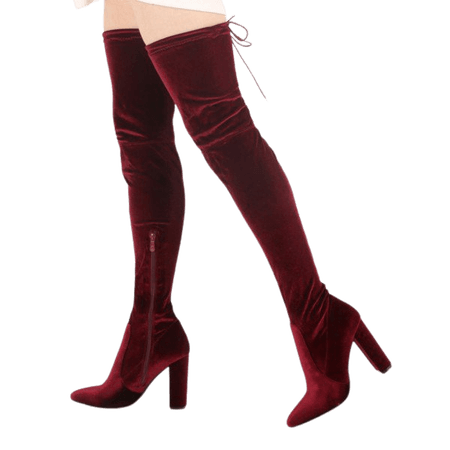 Red Knee Heigh Boots