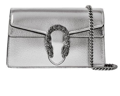 silver Gucci bag