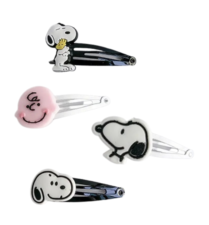 @darkcalista snoopy hair clips png