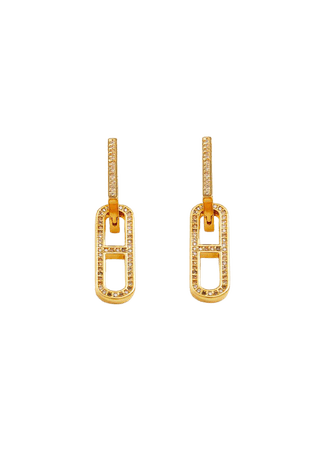 Detachable glitter earrings - Women | Mango USA