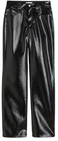 Coated Pants - Black - Ladies | H&M US