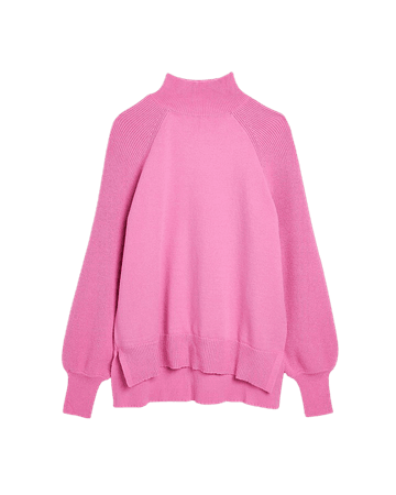 Pink ribbed jumper | River Island