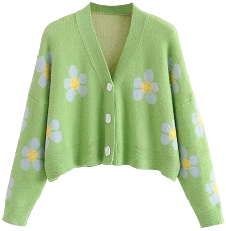 green sweater with yellow flowers - Google Search