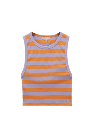 Striped sleeveless top - pull&bear