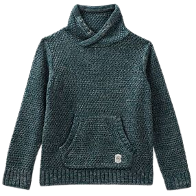 Boys’ emerald high neck knit sweater | IKKS Kids' Clothes | IKKS Boys