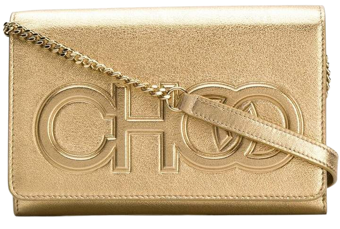 gold metallic Sonia crossbody bag