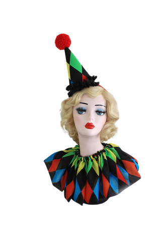 Harlequin Clown Costume Set High Fashion Halloween Costume | Etsy