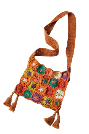 Bells Crochet Crossbody Bag | Urban Outfitters