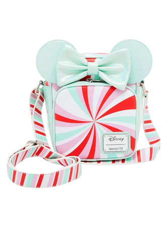Loungefly Disney Minnie Mouse Ears Peppermint Print Crossbody Bag - BoxLunch Exclusive | BoxLunch