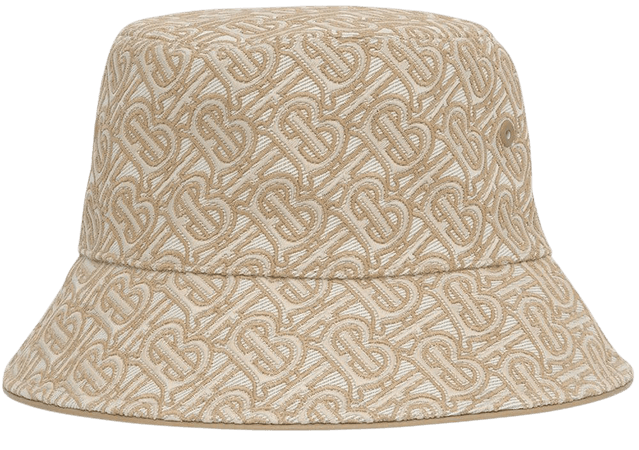 Burberry monogram-embroidered bucket hat - FARFETCH