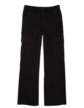 AE Stretch Super High-Waisted Baggy Wide-Leg Cargo Pant