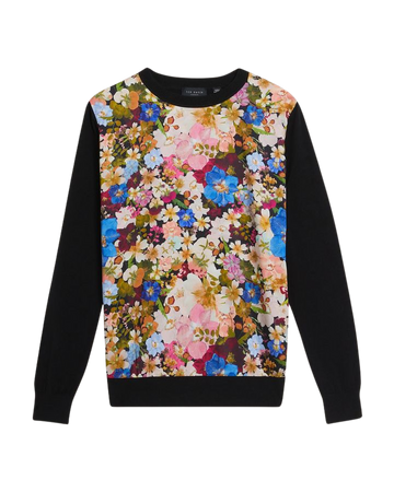 Printed Woven Front Sweater – Ted Baker, United States