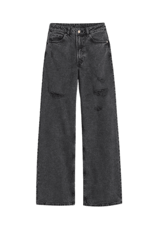 Wide High Jeans - Dark gray - Ladies | H&M US