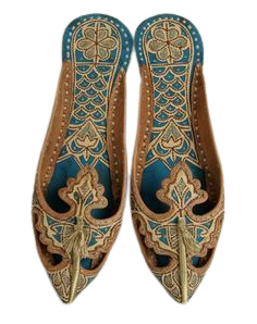 Persian Genie HAREM Shoes SLIPPERS 8 8.5 9 39 Arabian Ornate Leather Otoman