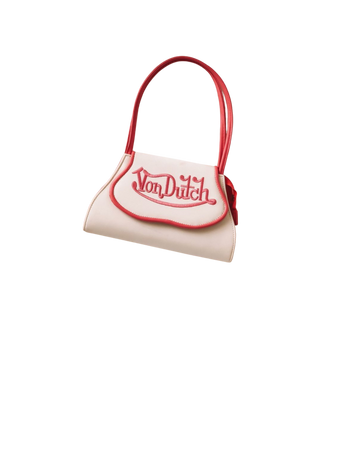 red white vondutch bag