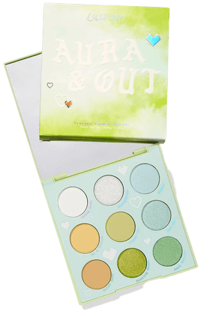 Aura & Out Yellow Green Makeup Shadow Palette | ColourPop