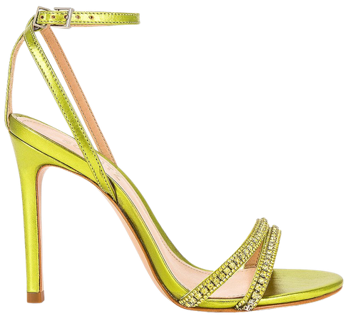 Schutz Gaga Sandal in Green Yellow | REVOLVE
