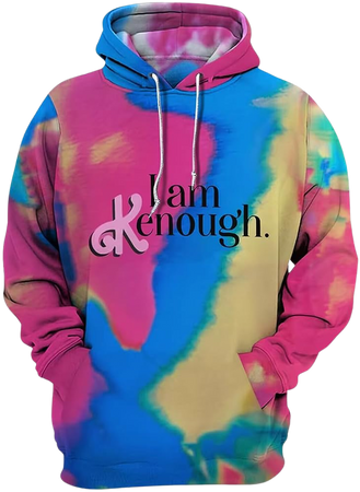 I am Kenough tie-dye hoodie sweater