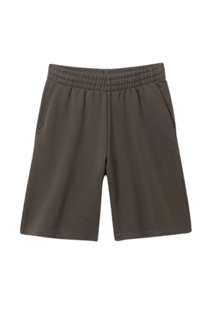 Loose Fit Terry Sweat-Shorts - Dark Grey - Weekday WW