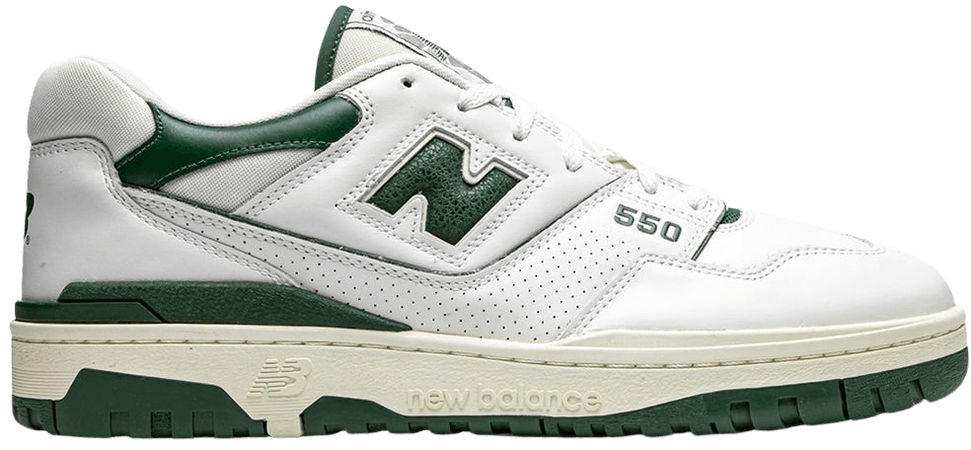 Shop white & green New Balance P550 sneakers with Express Delivery - Farfetch