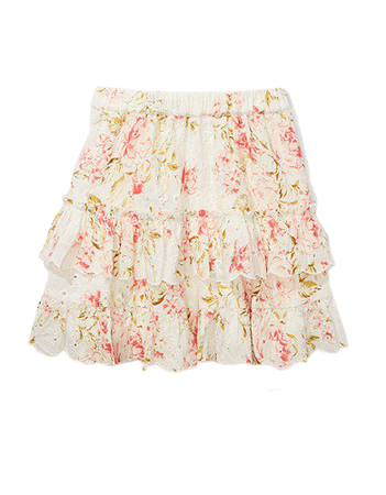 AE Ruffled Mini Skirt white