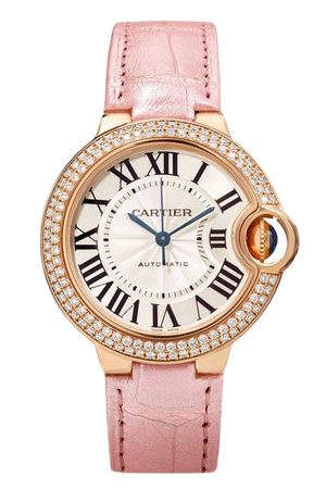 Cartier | Ballon Bleu de Cartier 33mm 18-karat pink gold, alligator and diamond watch | NET-A-PORTER.COM