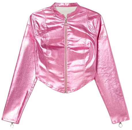 Metallic denim jacket - Outerwear - Woman | Bershka