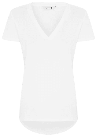 Classic White V-Neck T-Shirt