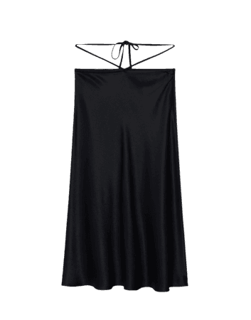 Satin wrap skirt - Women | Mango USA