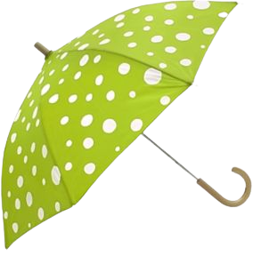 lime dots umbrella
