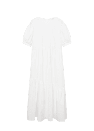 Frill cotton dress - Women | Mango USA