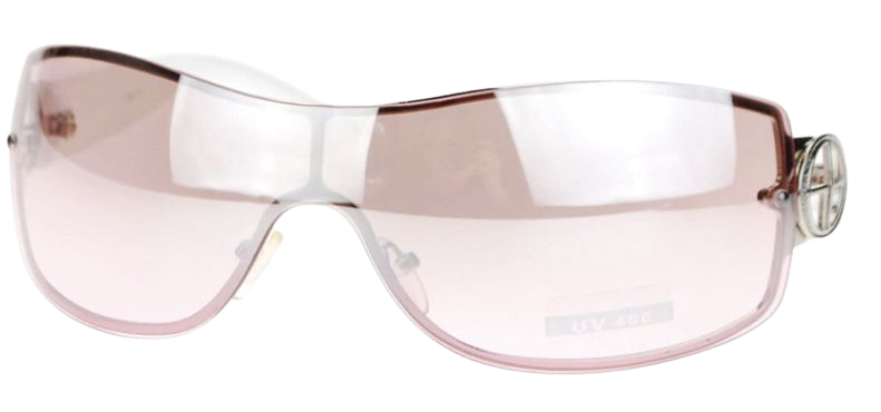 y2k pink glasses