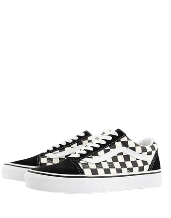 Vans Old Skool checkerboard sneakers in black/white | ASOS