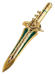 green and gold dagger