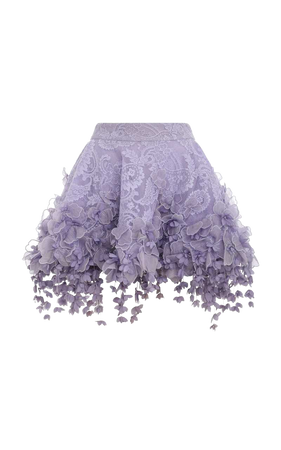 Zimmerman pastel purple lilac floral miniskirt
