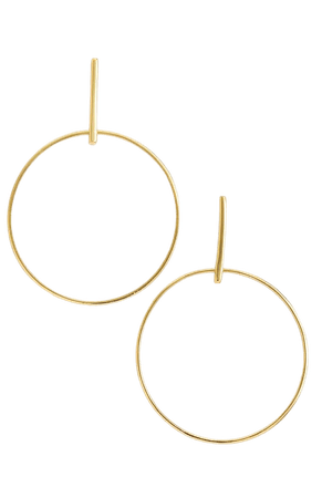 Argento Vivo Frontal Hoop Earrings | Nordstrom