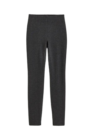Zip-hem Pants - Dark gray/plaid - Ladies | H&M US