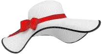 white beach hat red ribbon - Google Search