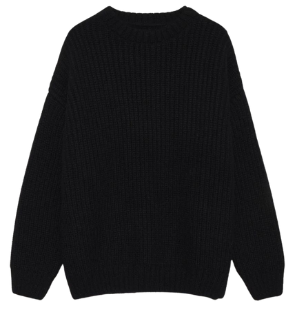 ANINE BING Sydney Crew Sweater - Black