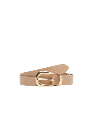 Oval buckle belt - Women | Mango United Kingdom