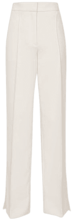 Leah White Wide Leg Tailored Trousers – REISS