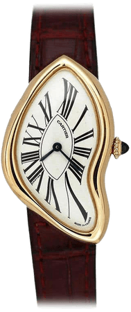 Vintage Cartier France Crash 18 Karat Rose Gold Watch circa 1993 at 1stDibs