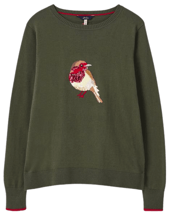 Miranda festive null Intarsia Crew Neck Sweater , Size US 6 | Joules US