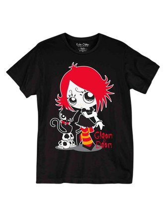 Ruby Gloom Cat & Skull Boyfriend Fit Girls T-Shirt | Hot Topic