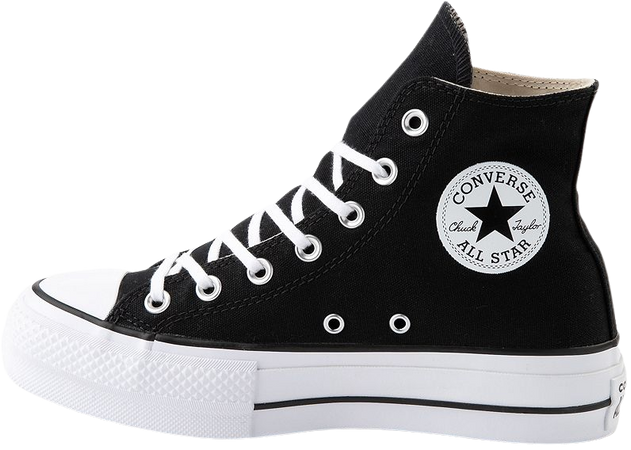 Womens Converse Chuck Taylor All Star Hi Platform Sneaker - Black | Journeys
