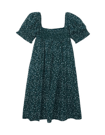 AE Floral Puff-Sleeve Mini Dress