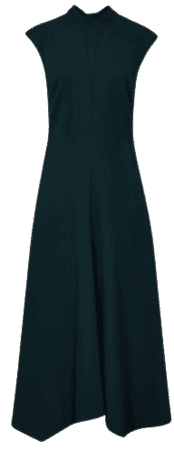 Reiss Teal Livvy Open Back Midi Dress | REISS USA